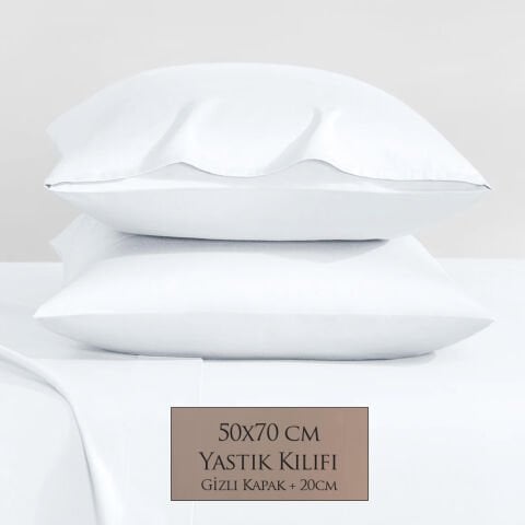 63 Tel Pamuk 50 x 70 cm Yastık Kılıfı