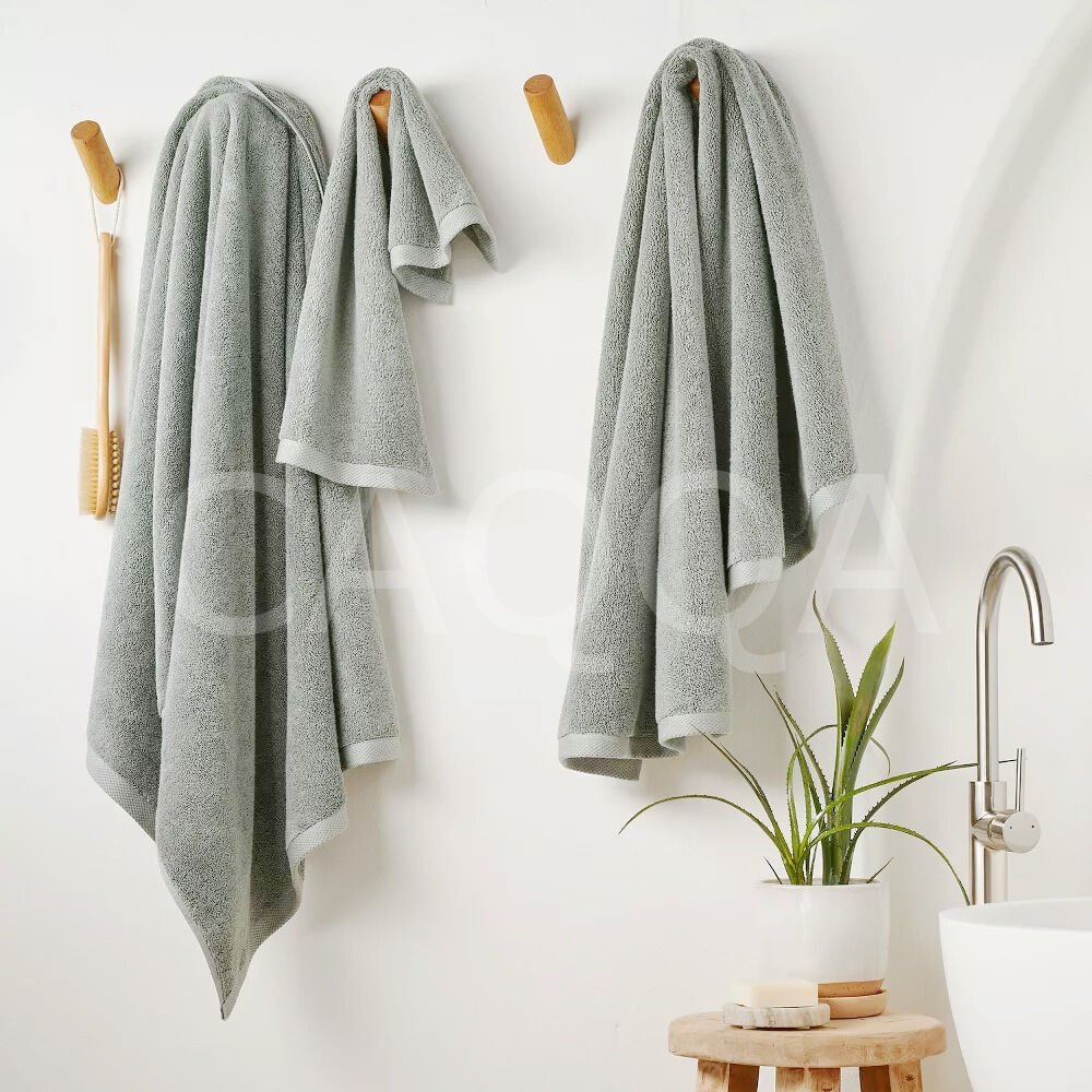 90 x 150 cm Gri Pamuk SPA Havlusu | Büyük Boy