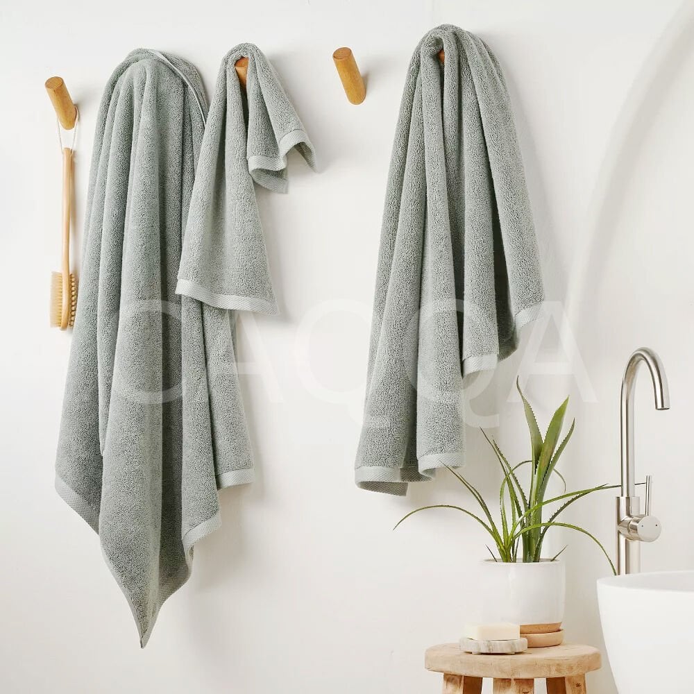 90 x 150 cm Gri Pamuk SPA Havlusu | Büyük Boy