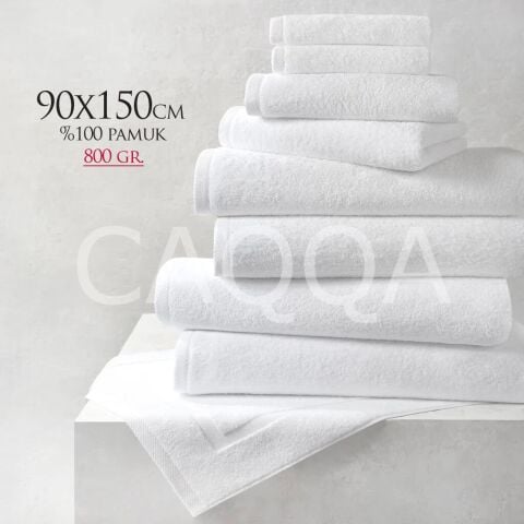 900 Gr. 90x150 cm %100 Pamuk Ring İplik Premium Banyo Havlusu