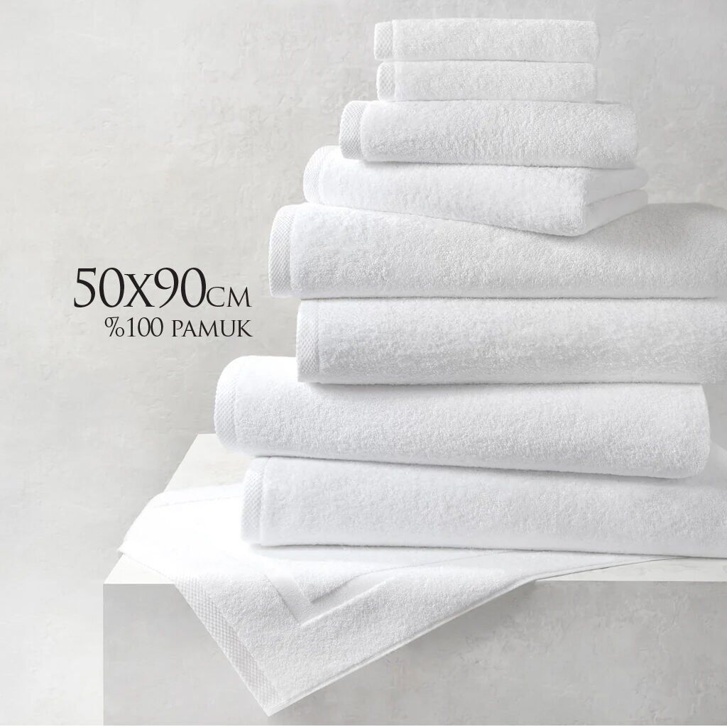 50x90 cm %100 Pamuk Ring İplik 200 Gr Gold El Havlusu