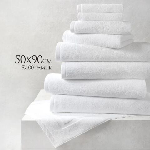 50x90 cm %100 Pamuk Ring İplik 200 Gr Gold El Havlusu